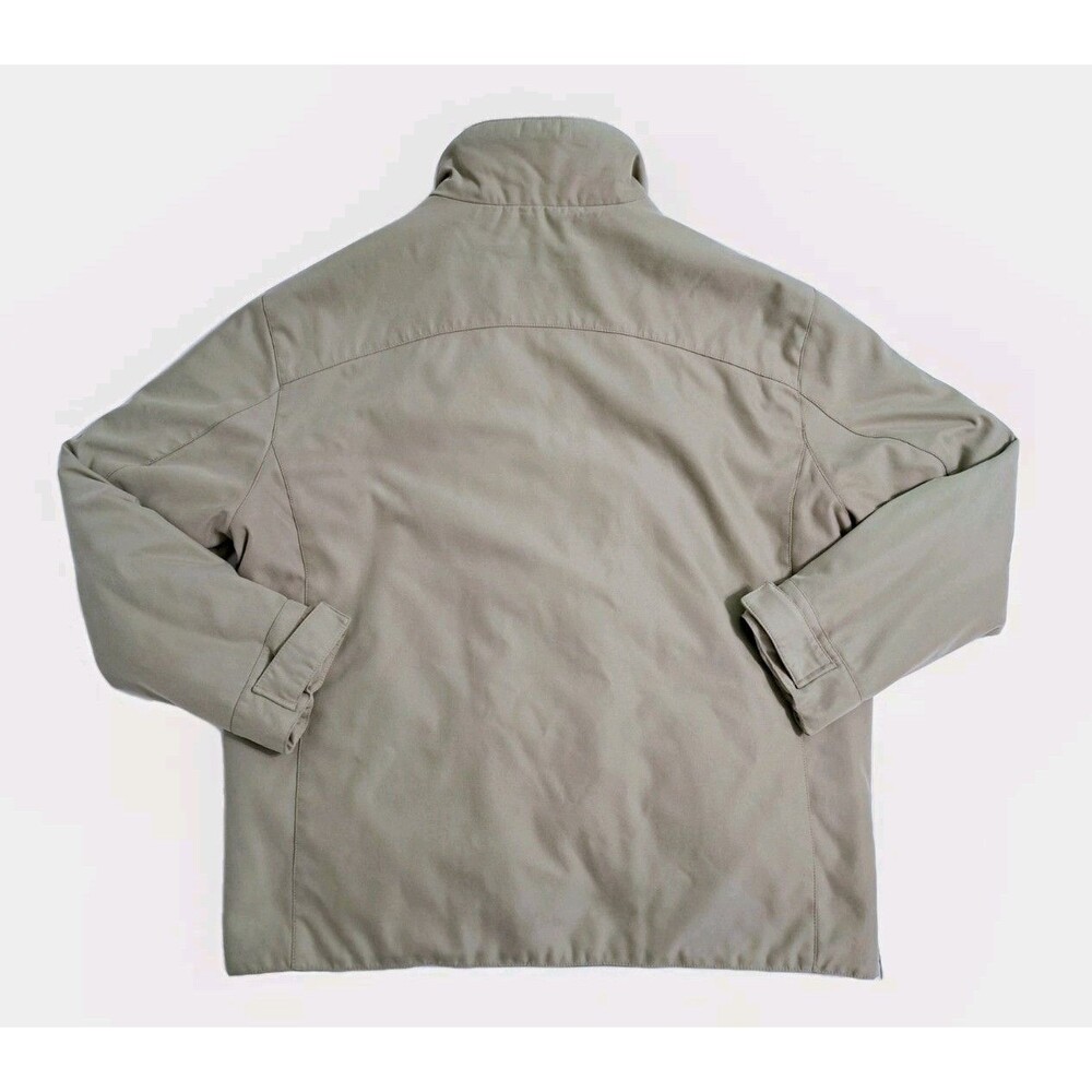 Marc New York Soft Shell Bomber Jacket Men XL Khaki Fleece Lined Coat Harrington - Picture 12 of 15